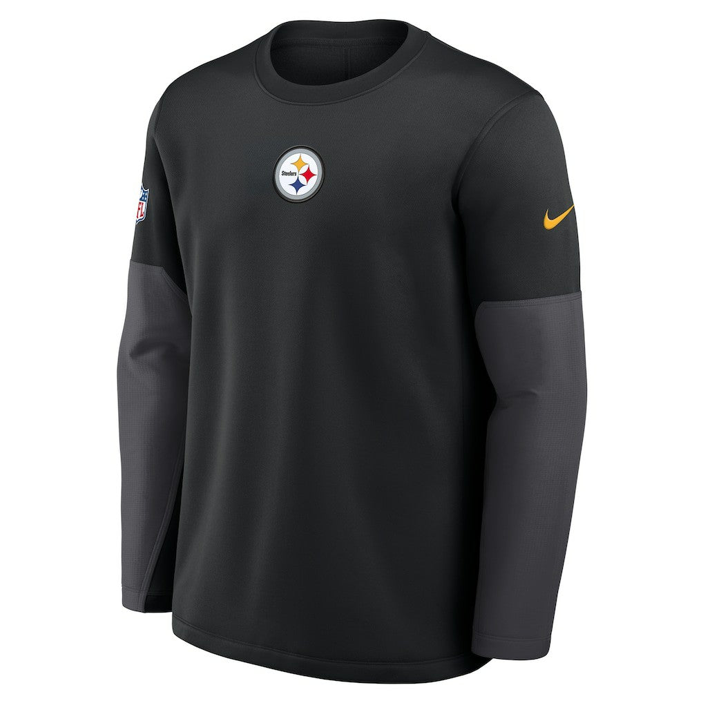 Pittsburgh Steelers Sideline Coach Therma-FIT Long Sleeve T-Shirt - Black T-shirts