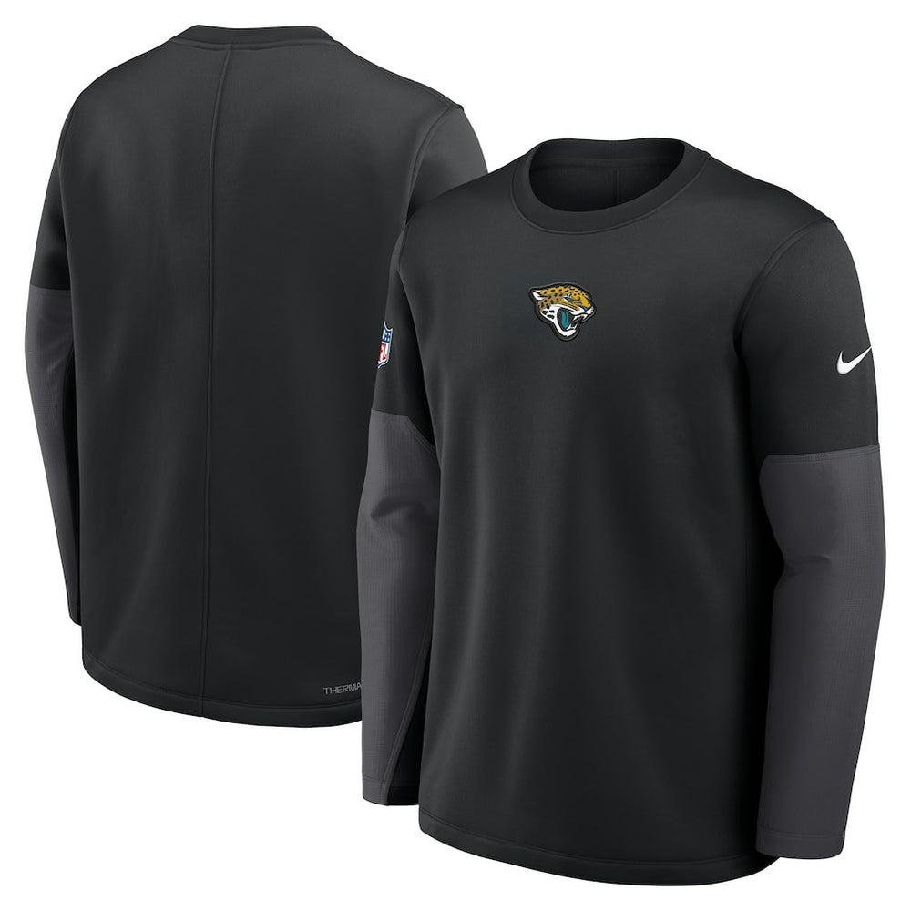 Jacksonville Jaguars Sideline Coach Therma-FIT Long Sleeve T-Shirt - Black T-shirts
