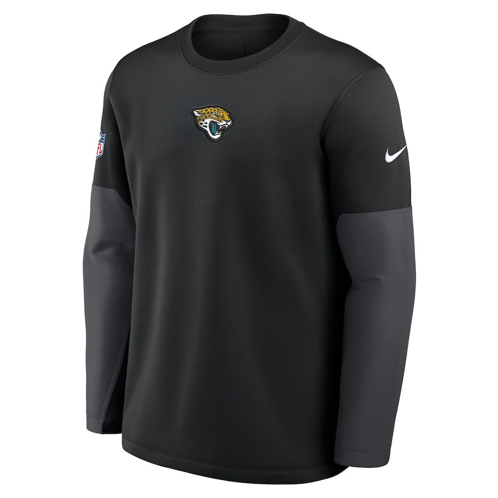 Jacksonville Jaguars Sideline Coach Therma-FIT Long Sleeve T-Shirt - Black T-shirts