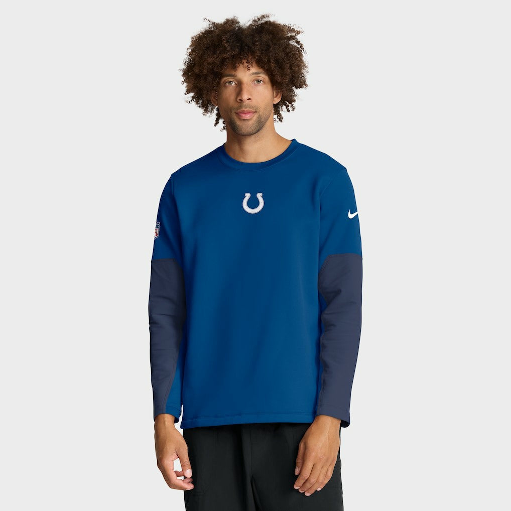 Indianapolis Colts Sideline Coach Therma-FIT Long Sleeve T-Shirt - Royal T-shirts