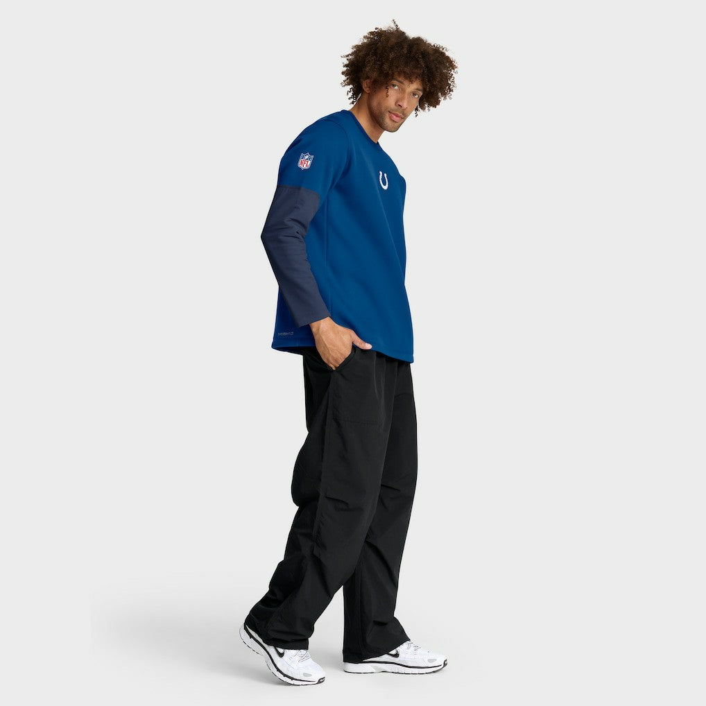 Indianapolis Colts Sideline Coach Therma-FIT Long Sleeve T-Shirt - Royal T-shirts