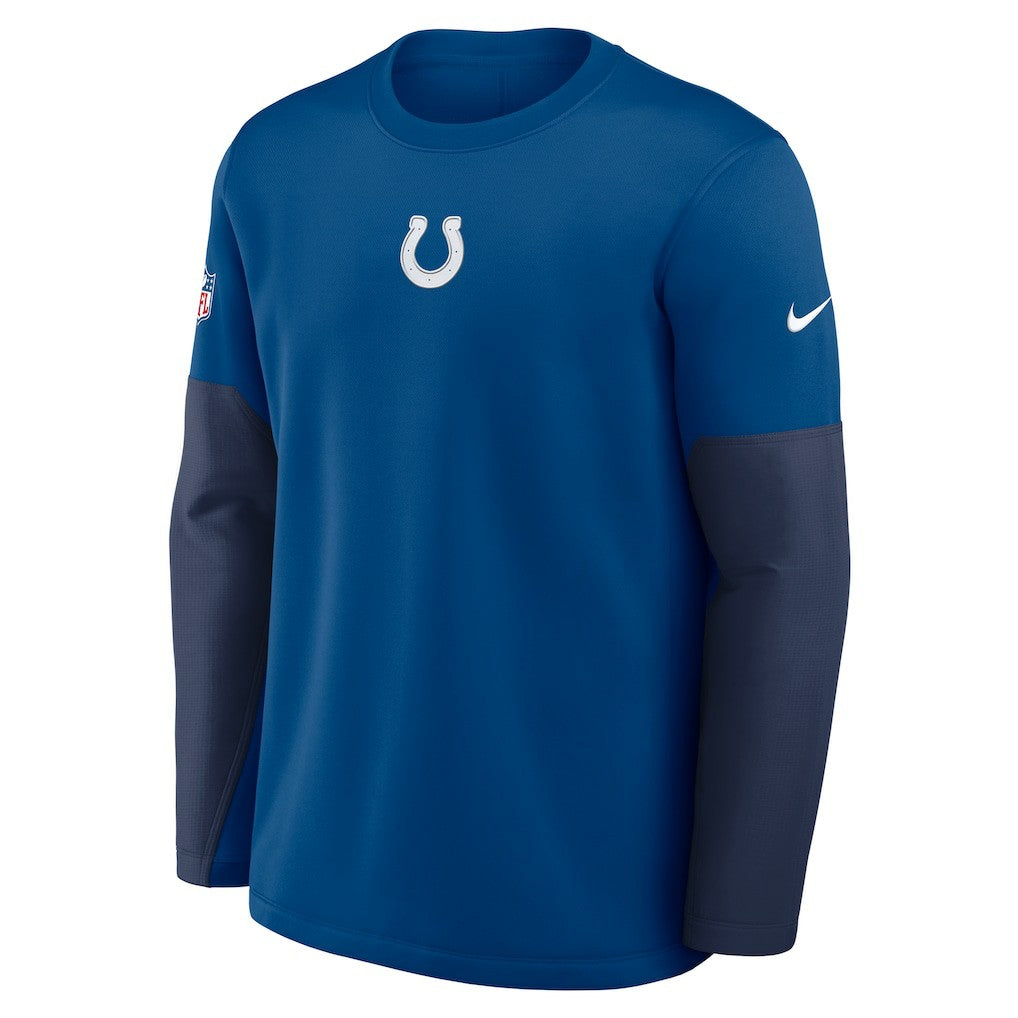 Indianapolis Colts Sideline Coach Therma-FIT Long Sleeve T-Shirt - Royal T-shirts