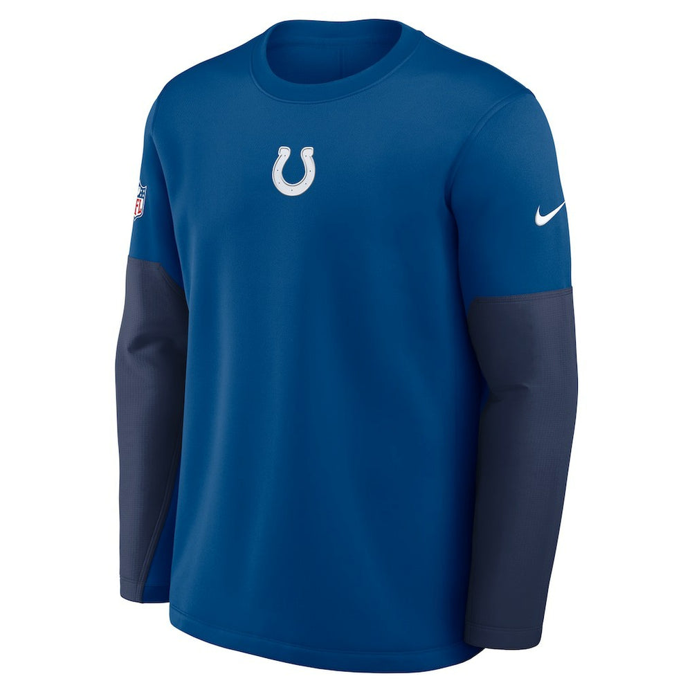Indianapolis Colts Sideline Coach Therma-FIT Long Sleeve T-Shirt - Royal T-shirts