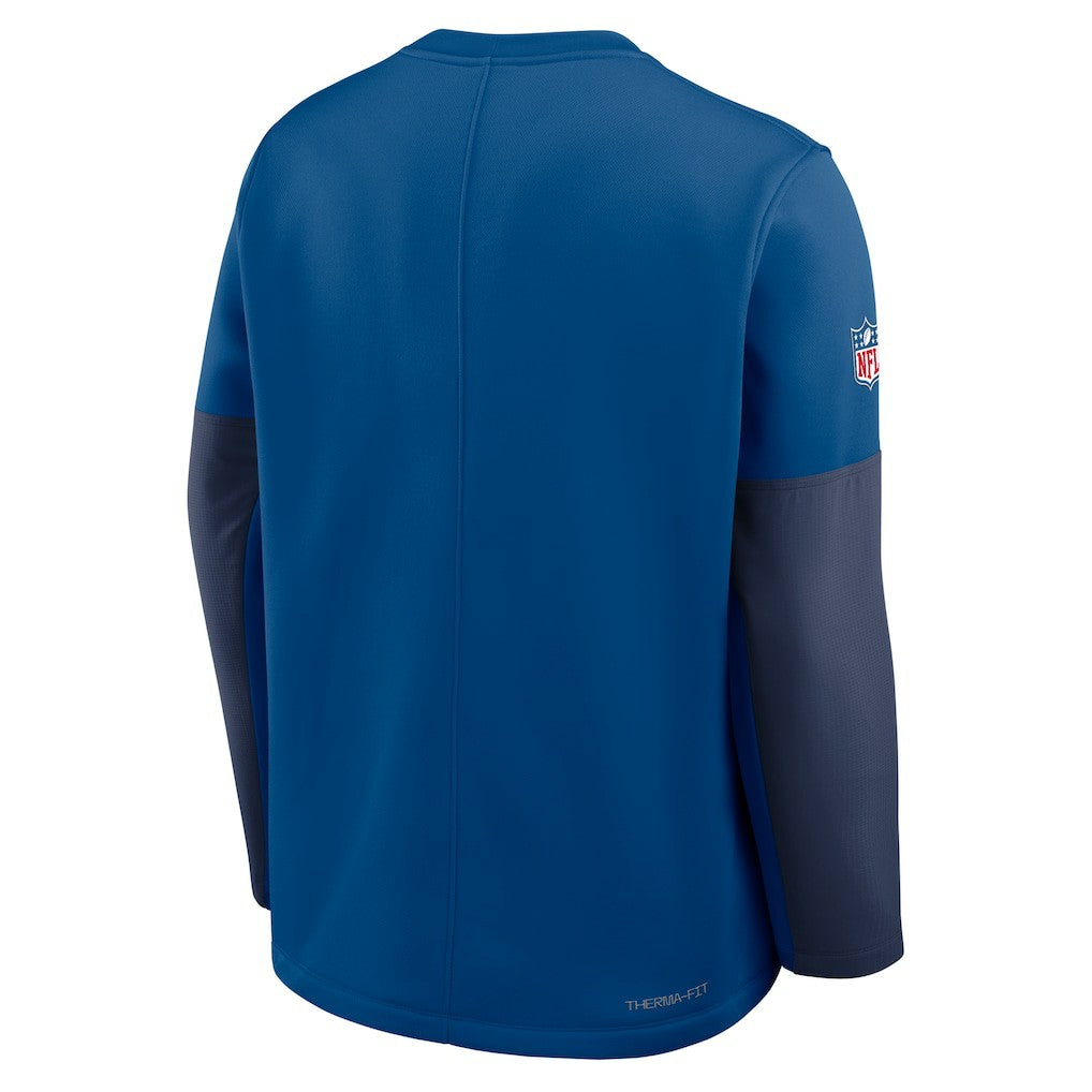Indianapolis Colts Sideline Coach Therma-FIT Long Sleeve T-Shirt - Royal T-shirts