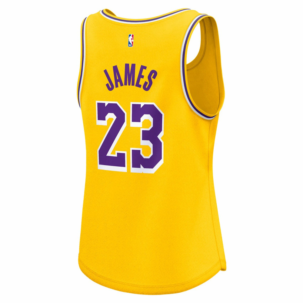 LeBron James Los Angeles Lakers Women's Fast Break Player Jersey Icon Edition Gold - Fanatics