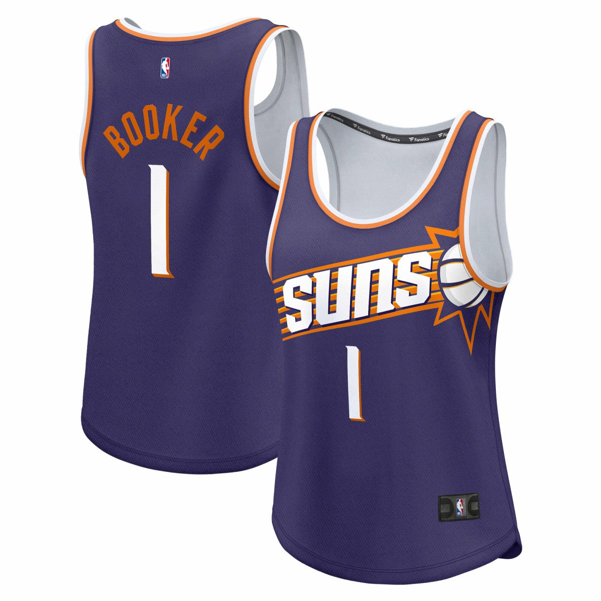 Devin Booker Phoenix Suns Women's Fast Break Player Jersey Icon Edition Purple - Fanatics