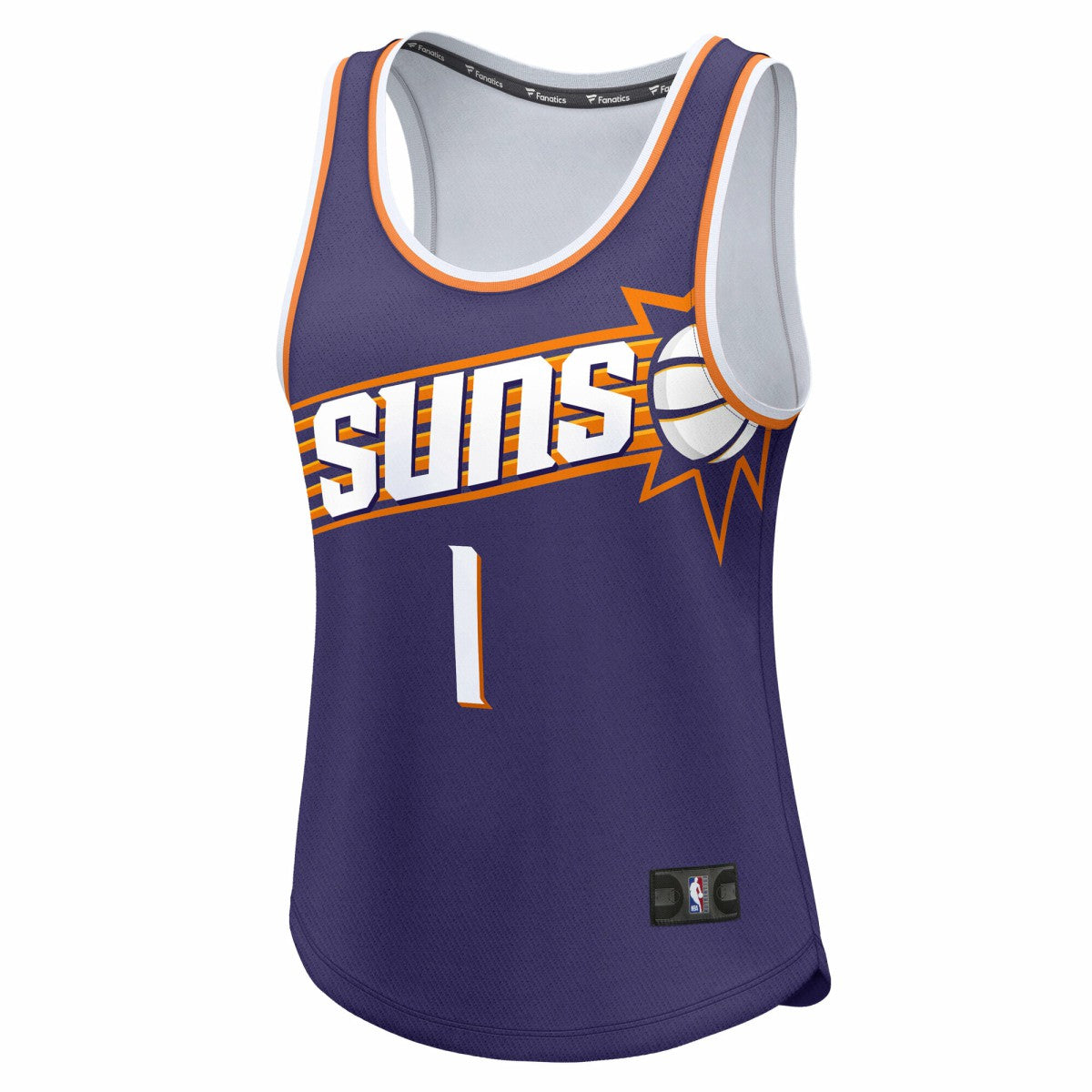 Devin Booker Phoenix Suns Women's Fast Break Player Jersey Icon Edition Purple - Fanatics
