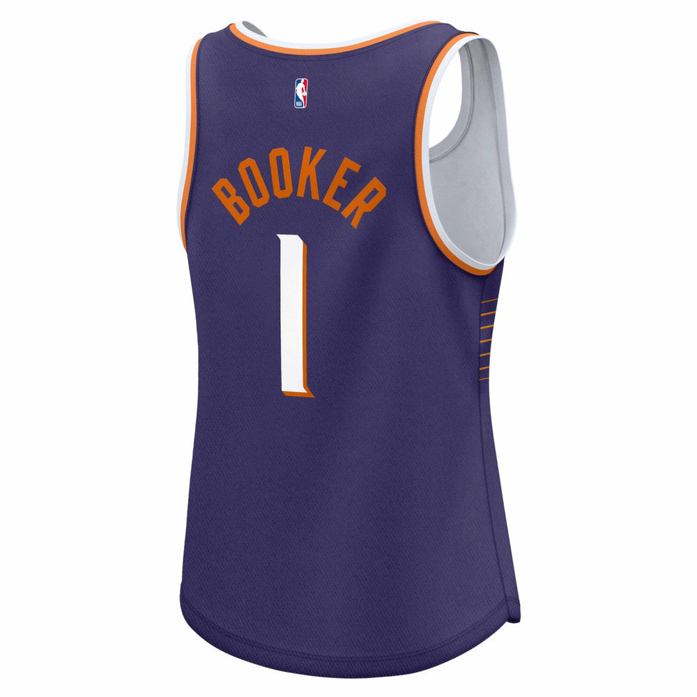 Devin Booker Phoenix Suns Women's Fast Break Player Jersey Icon Edition Purple - Fanatics