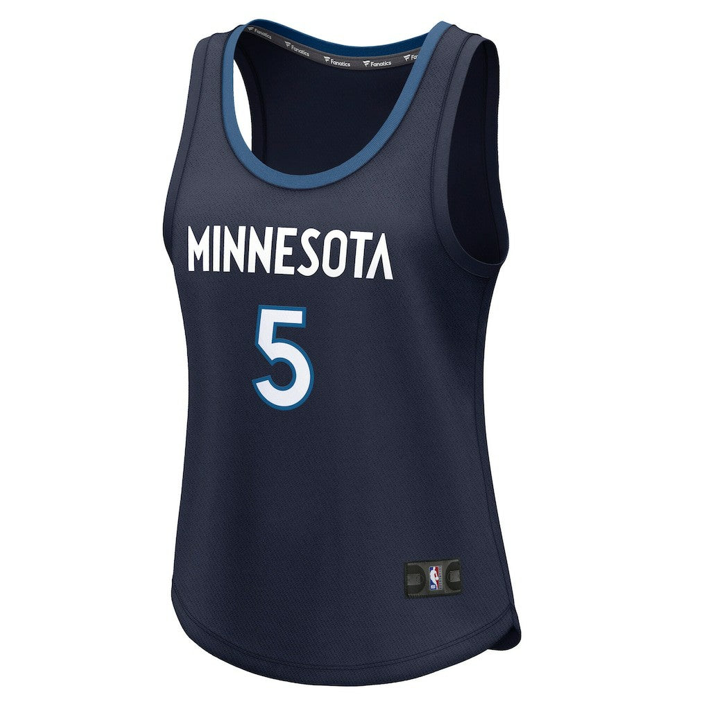 Anthony Edwards Minnesota Timberwolves Women's Fast Break Player Jersey Icon Edition Navy - Fanatics