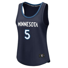 Anthony Edwards Minnesota Timberwolves Women's Fast Break Player Jersey Icon Edition Navy - Fanatics