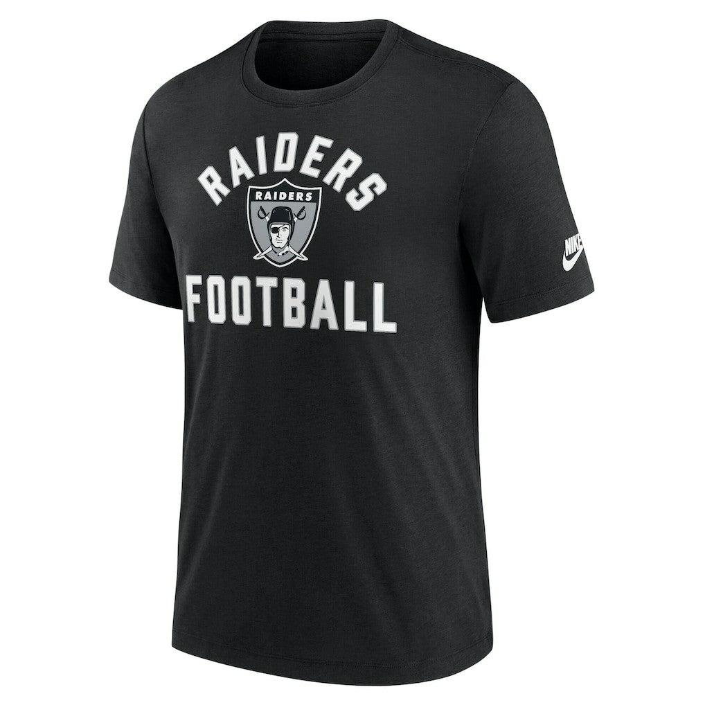 Las Vegas Raiders Favorable Timeline Tri-Blend T-Shirt - Black T-shirts