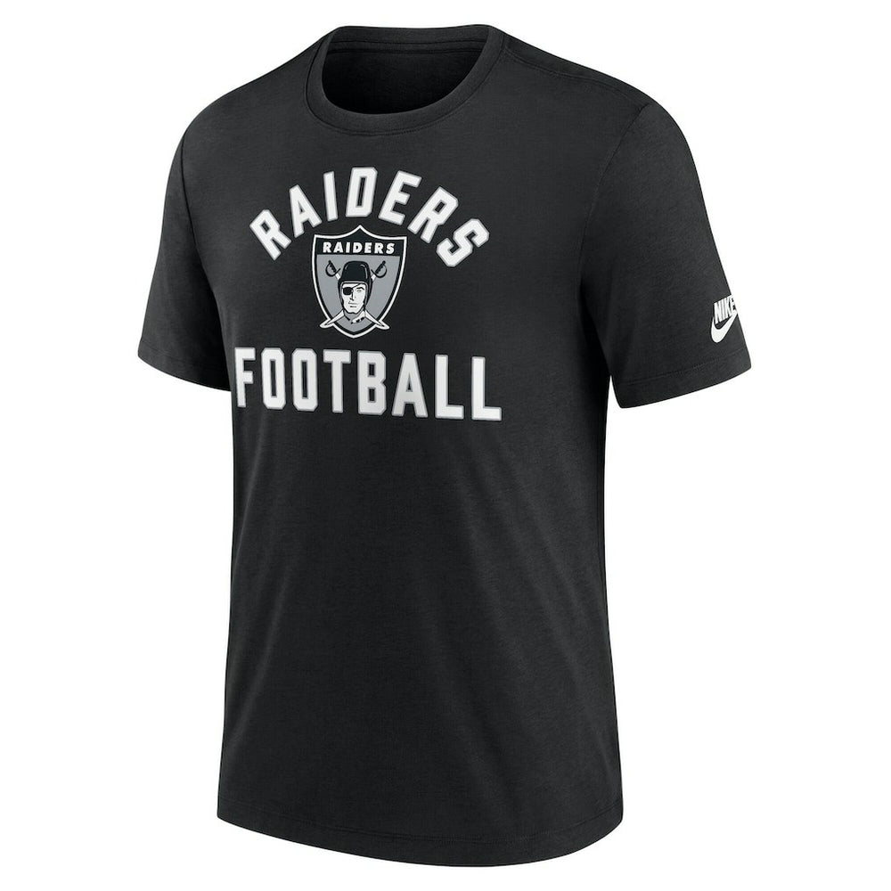Las Vegas Raiders Favorable Timeline Tri-Blend T-Shirt - Black T-shirts