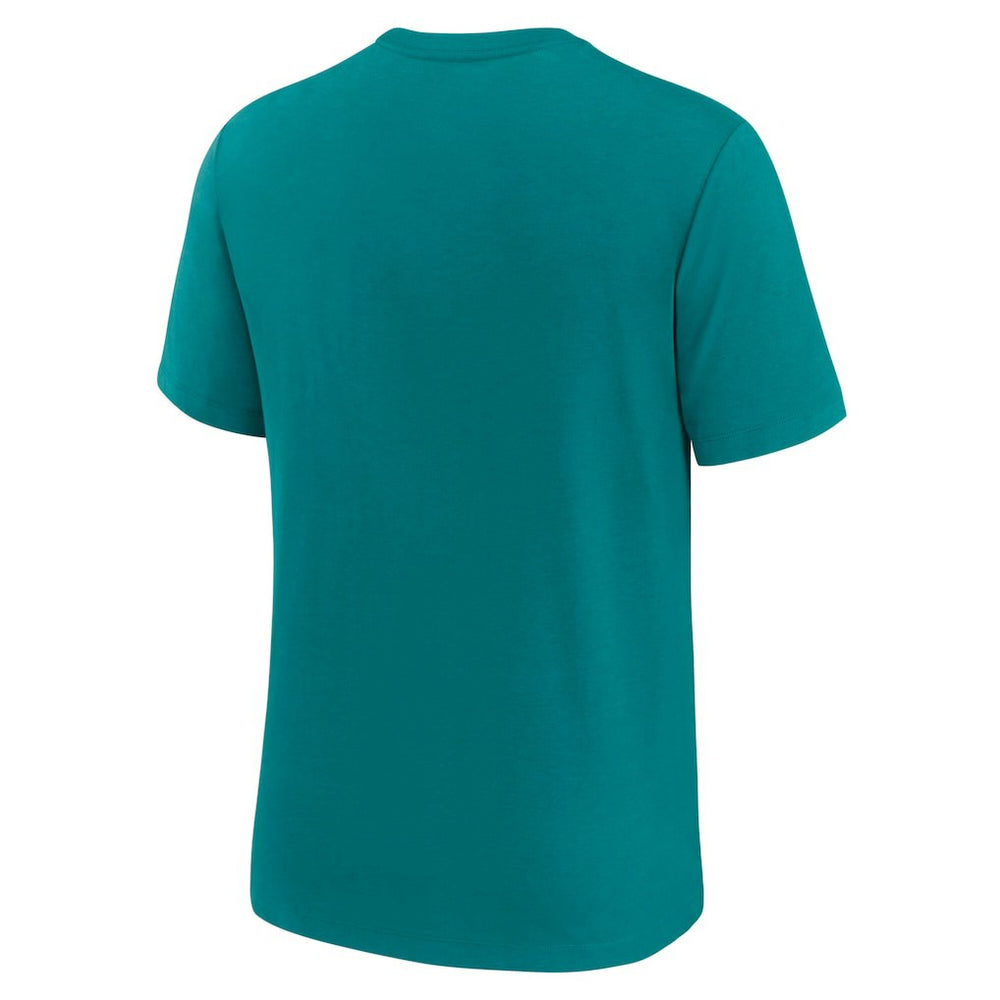 Miami Dolphins Favorable Timeline Tri-Blend T-Shirt - Aqua T-shirts