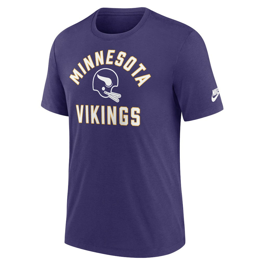 Minnesota Vikings Favorable Timeline Tri-Blend T-Shirt - Purple T-shirts