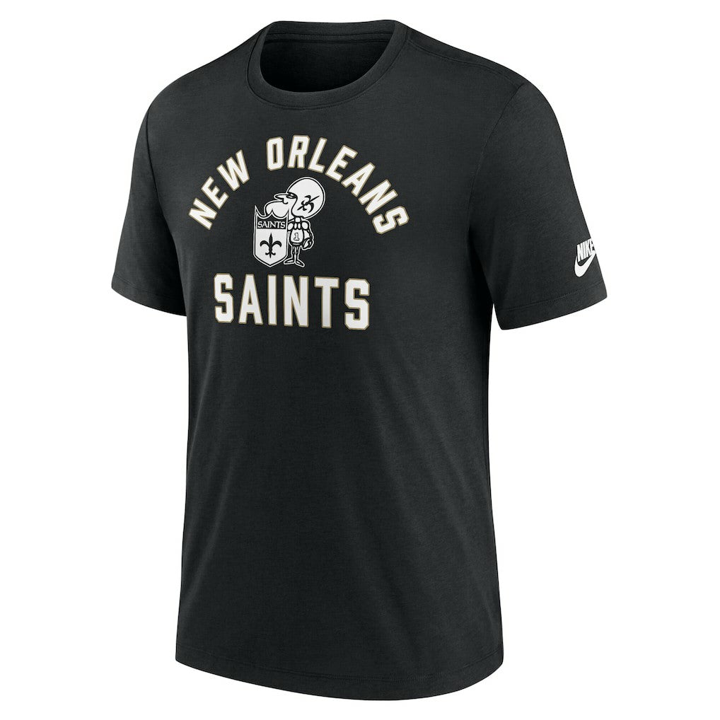 New Orleans Saints Favorable Timeline Tri-Blend T-Shirt - Black T-shirts