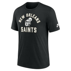 New Orleans Saints Favorable Timeline Tri-Blend T-Shirt - Black T-shirts