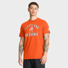 Cleveland Browns Favorable Timeline Tri-Blend T-Shirt - Orange T-shirts
