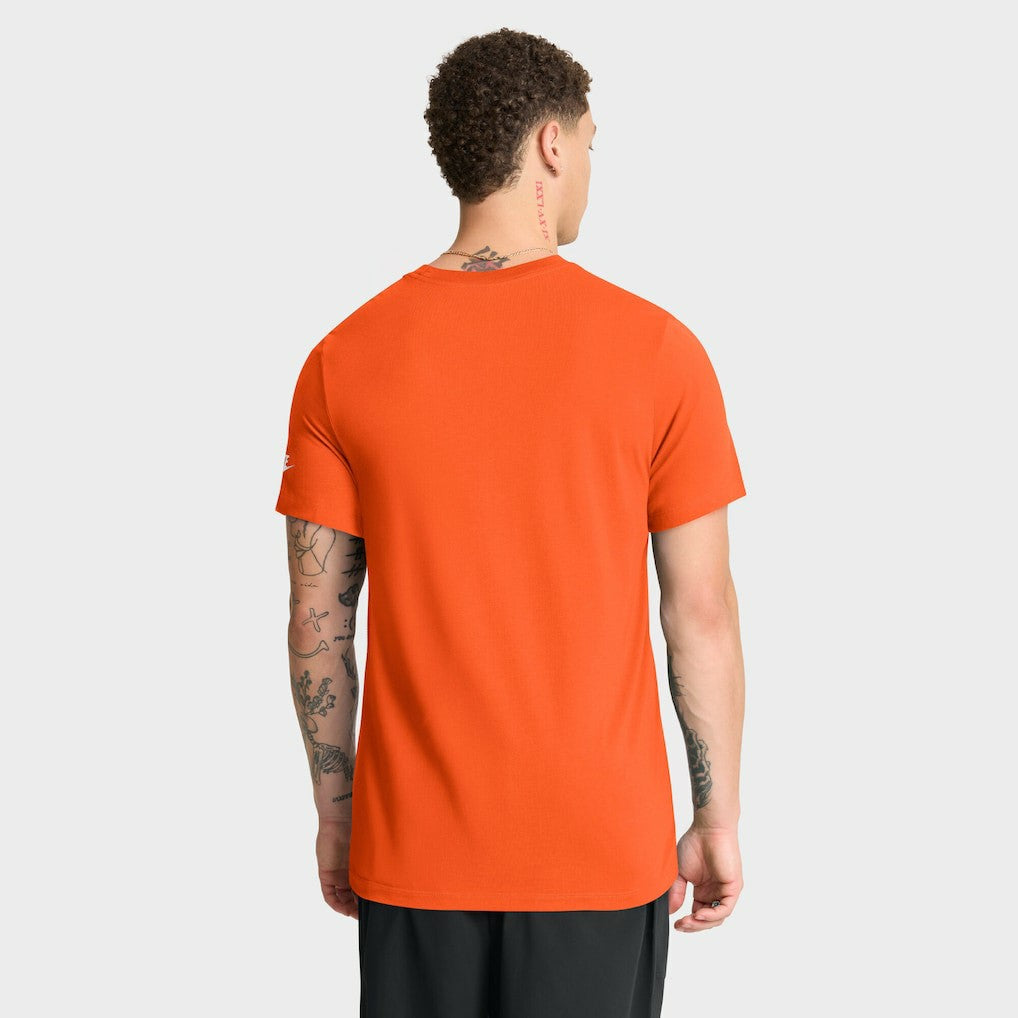 Cleveland Browns Favorable Timeline Tri-Blend T-Shirt - Orange T-shirts