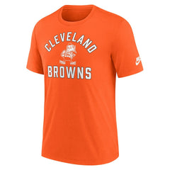 Cleveland Browns Favorable Timeline Tri-Blend T-Shirt - Orange T-shirts