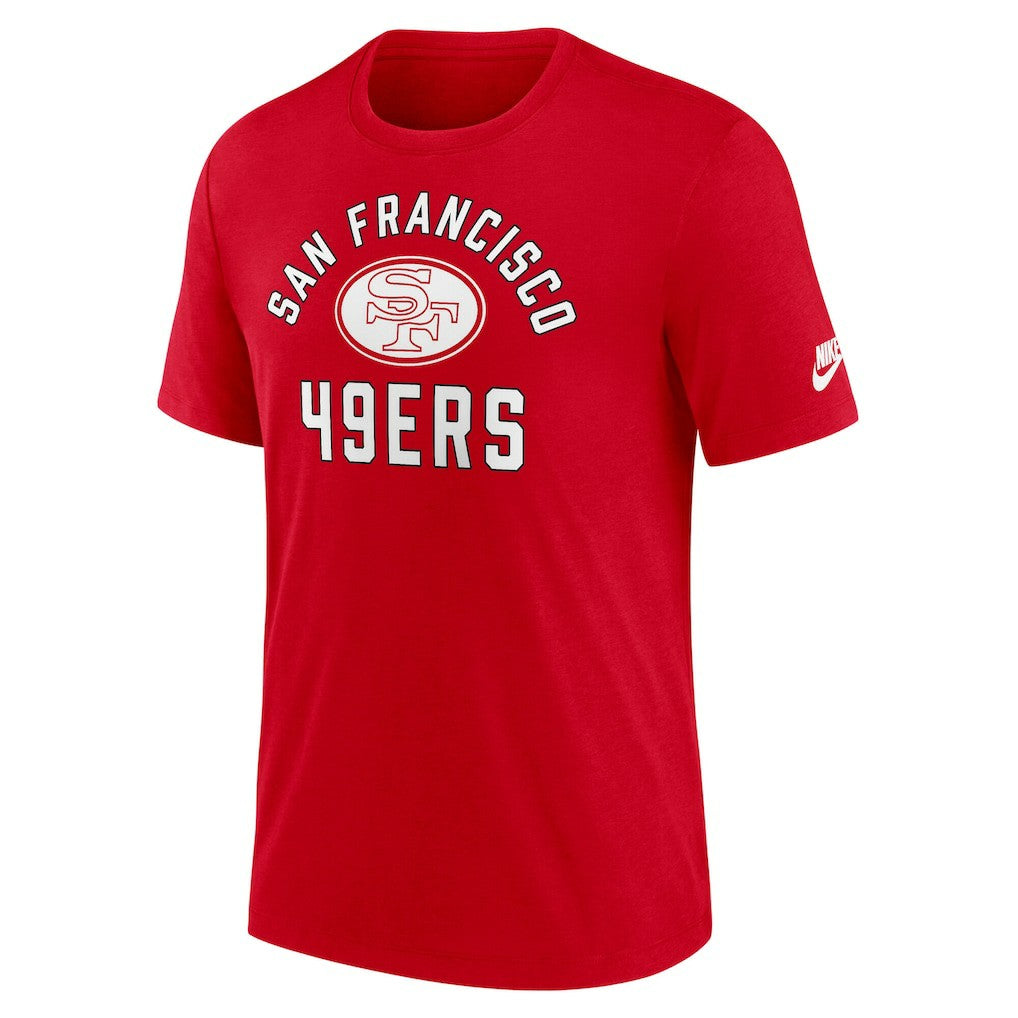 San Francisco 49ers Favorable Timeline Tri-Blend T-Shirt - Scarlet T-shirts