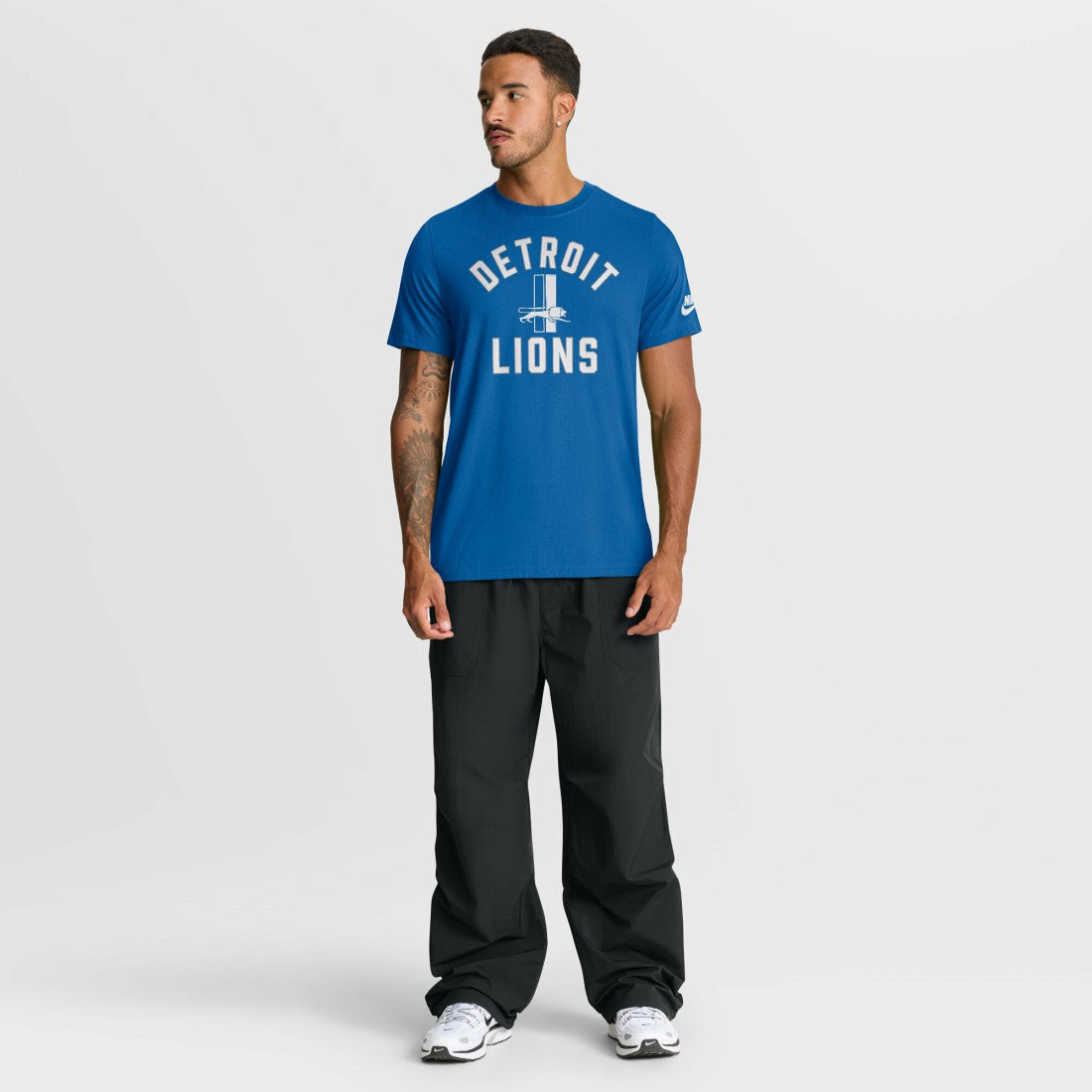 Detroit Lions Favorable Timeline Tri-Blend T-Shirt - Royal T-shirts