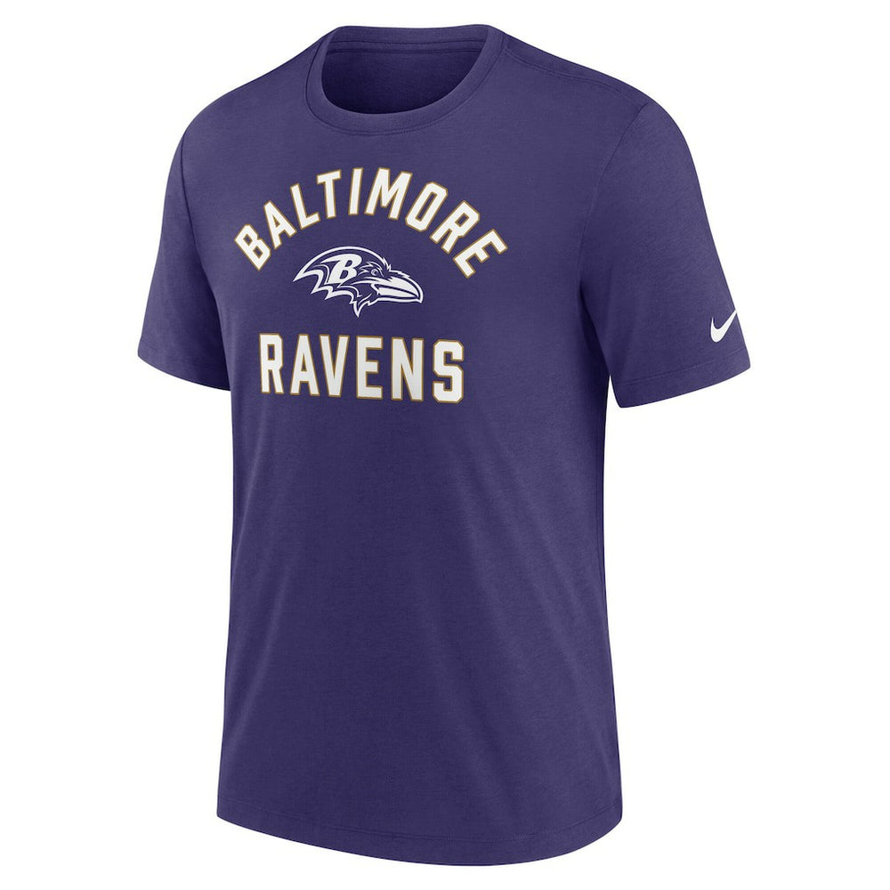 Baltimore Ravens Favorable Timeline Tri-Blend T-Shirt - Purple T-shirts