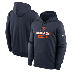 Chicago Bears Toss Sweep Performance Pullover Hoodie - Navy Hoodies