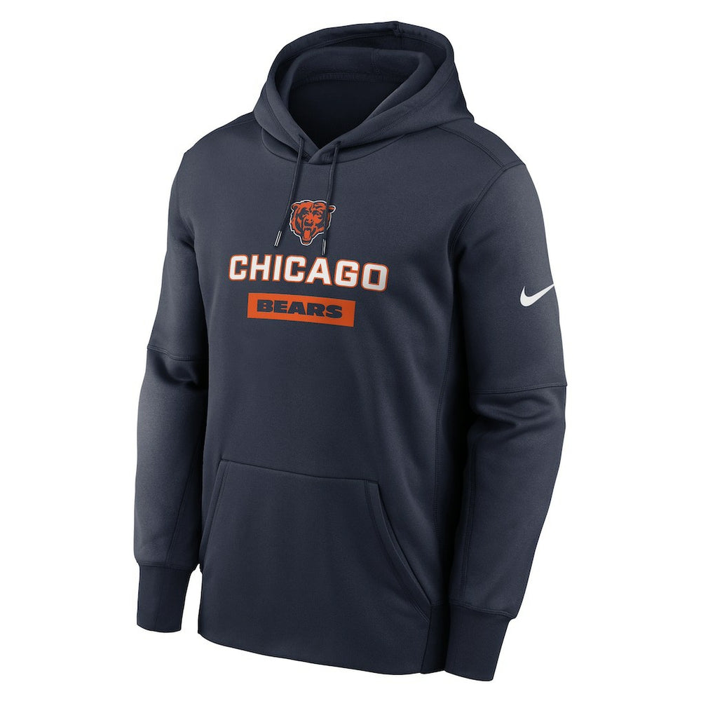 Chicago Bears Toss Sweep Performance Pullover Hoodie - Navy Hoodies