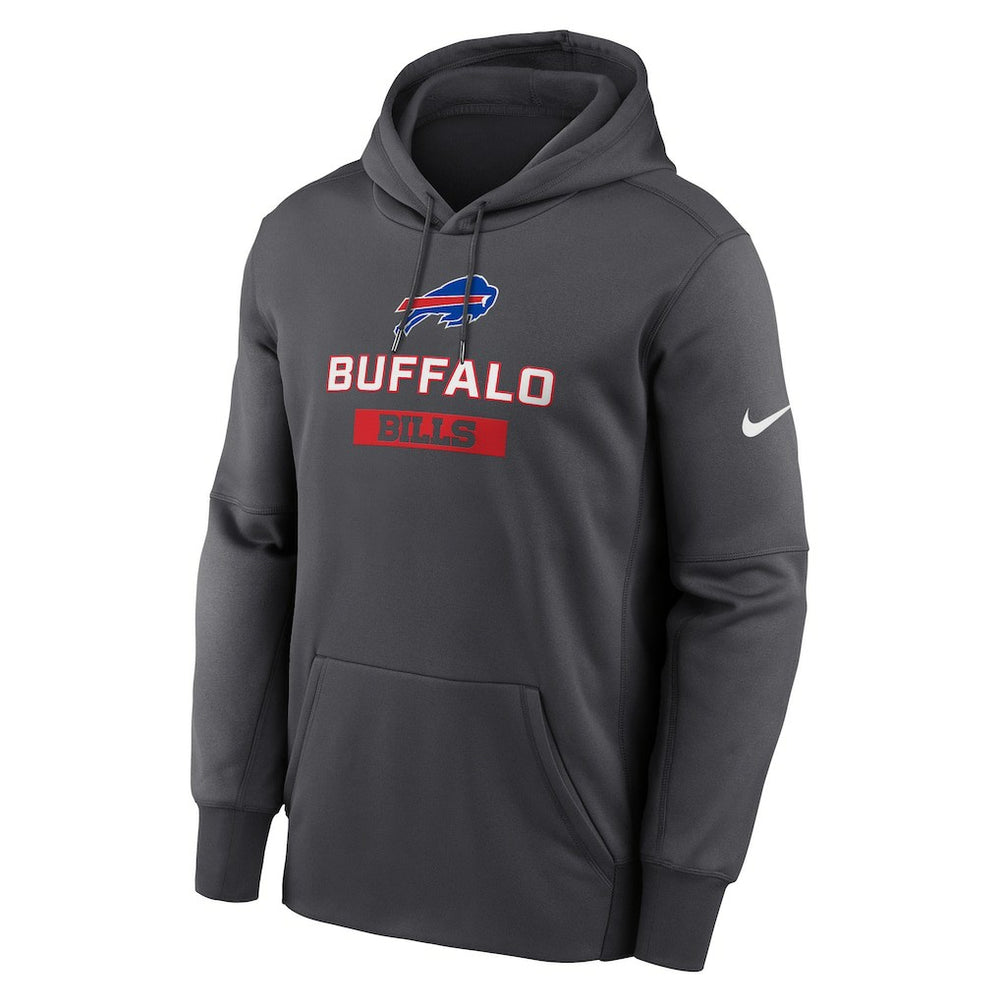 Buffalo Bills Toss Sweep Performance Pullover Hoodie - Anthracite Hoodies