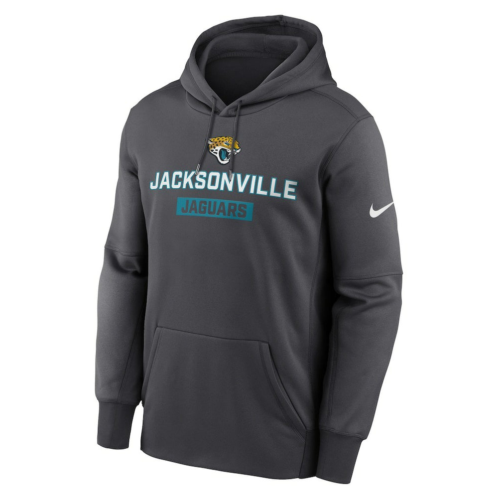 Jacksonville Jaguars Toss Sweep Performance Pullover Hoodie - Anthracite Hoodies