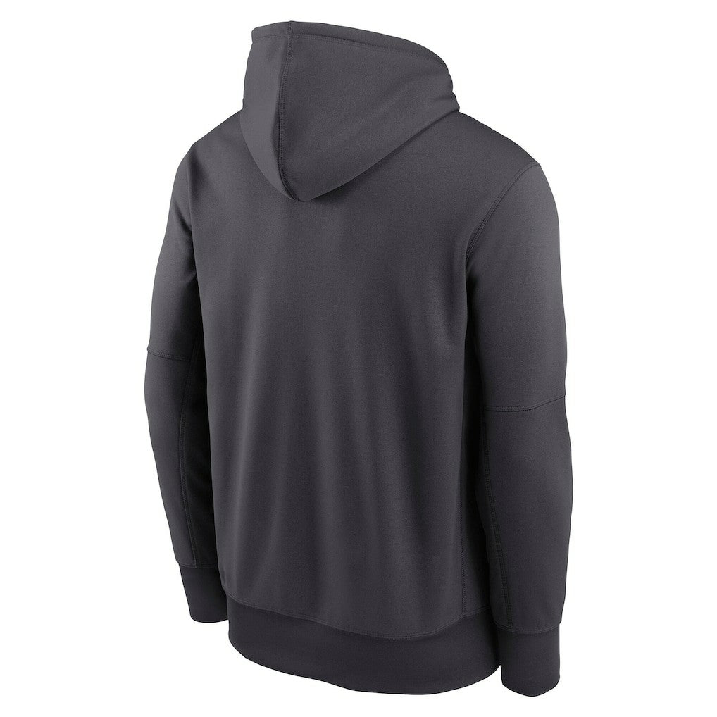 Las Vegas Raiders Toss Sweep Performance Pullover Hoodie - Anthracite Hoodies