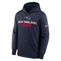 New England Patriots Toss Sweep Performance Pullover Hoodie - Navy Hoodies