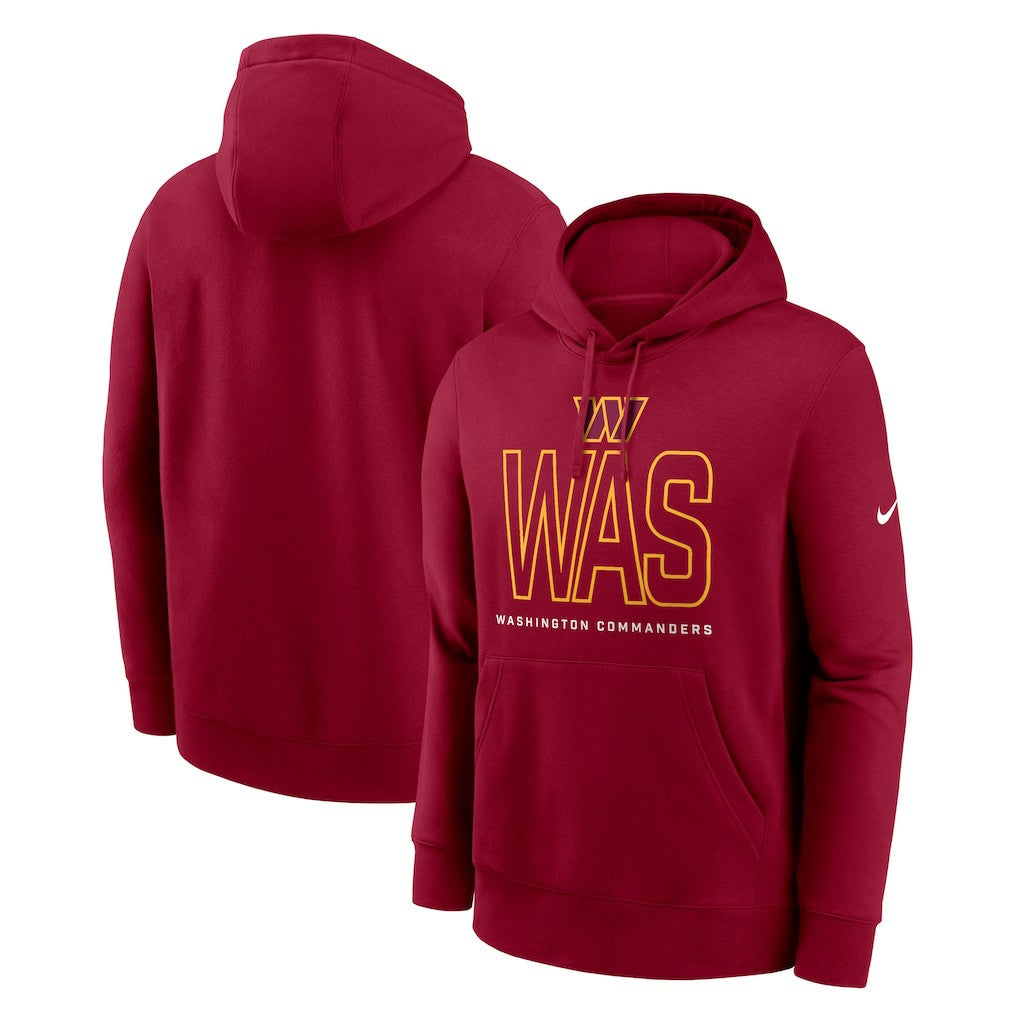 Washington Commanders Busted Play Club Fleece Pullover Hoodie - Burgundy Hoodies