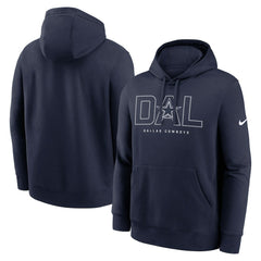 Dallas Cowboys Busted Play Club Fleece Pullover Hoodie - Navy Hoodies