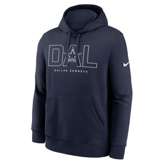 Dallas Cowboys Busted Play Club Fleece Pullover Hoodie - Navy Hoodies