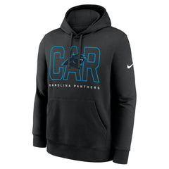 Carolina Panthers Busted Play Club Fleece Pullover Hoodie - Black Hoodies