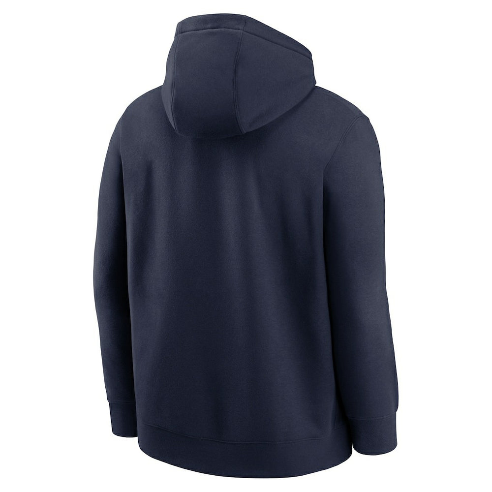 New England Patriots Busted Play Club Fleece Pullover Hoodie - Navy Hoodies