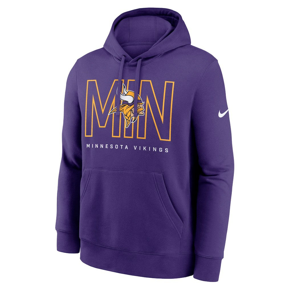 Minnesota Vikings Busted Play Club Fleece Pullover Hoodie - Purple Hoodies