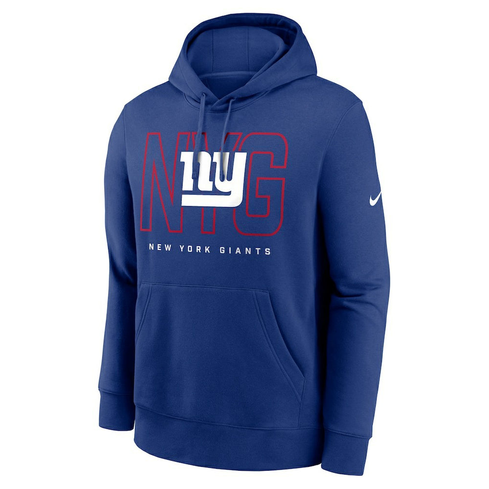 New York Giants Busted Play Club Fleece Pullover Hoodie - Royal Hoodies