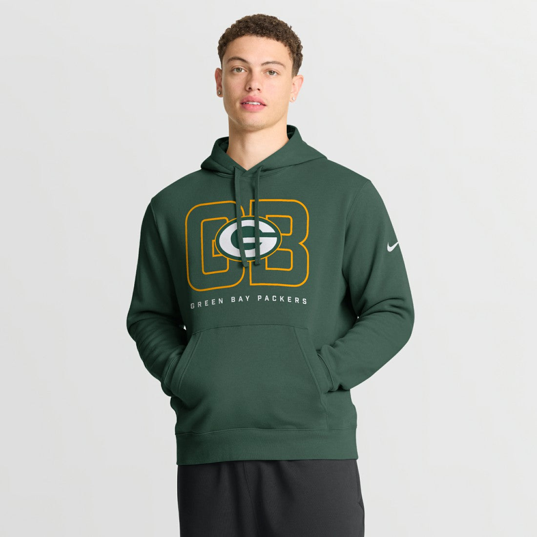 Green Bay Packers Busted Play Club Fleece Pullover Hoodie - Green Hoodies