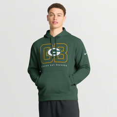 Green Bay Packers Busted Play Club Fleece Pullover Hoodie - Green Hoodies