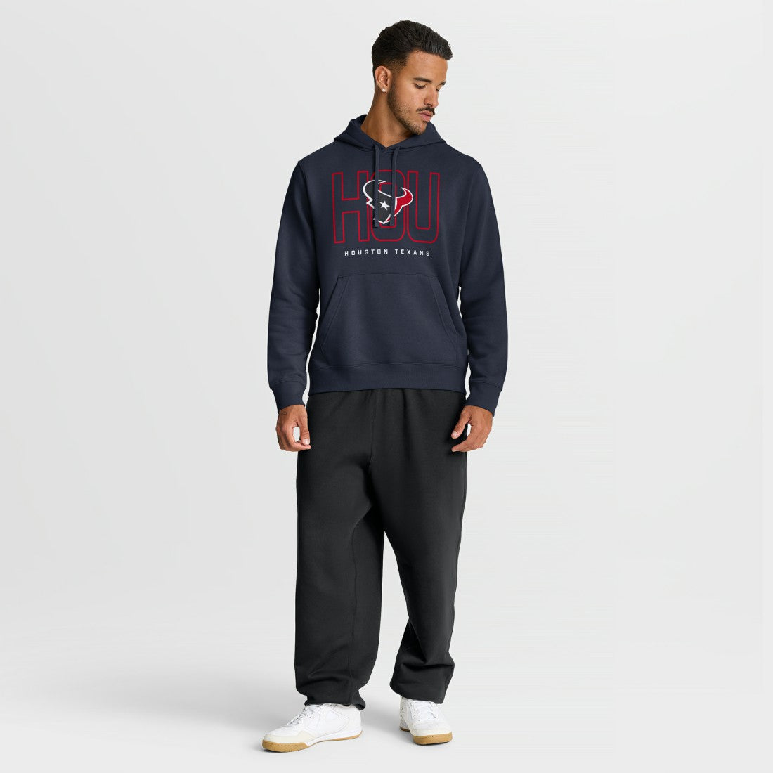 Houston Texans Busted Play Club Fleece Pullover Hoodie - Navy Hoodies