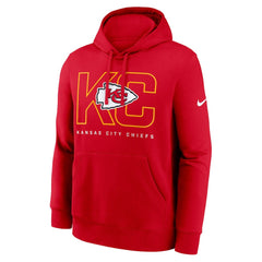 Kansas City Chiefs Busted Play Club Fleece Pullover Hoodie - Red Hoodies