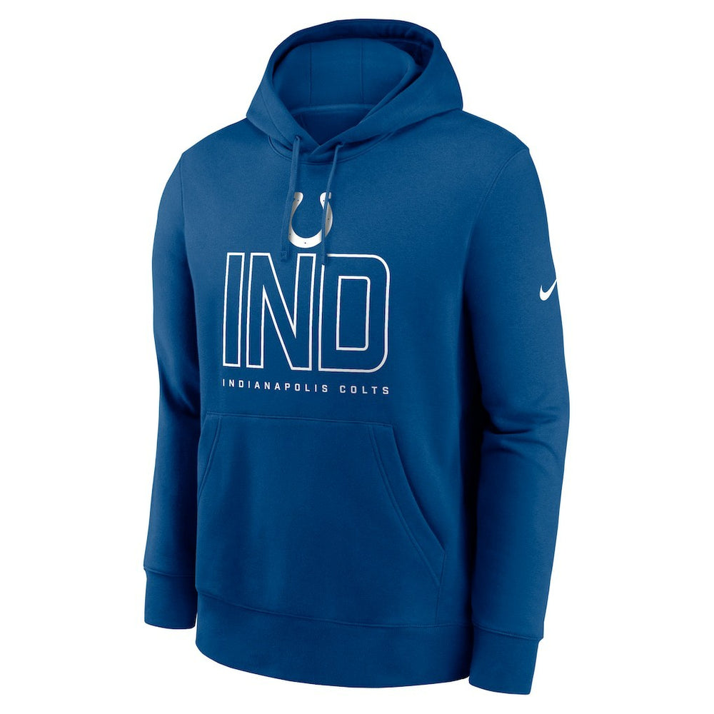 Indianapolis Colts Busted Play Club Fleece Pullover Hoodie - Royal Hoodies