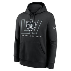 Las Vegas Raiders Busted Play Club Fleece Pullover Hoodie - Black Hoodies