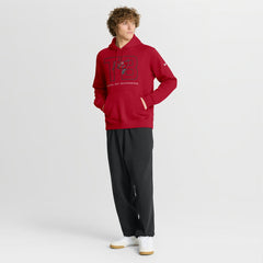 Tampa Bay Buccaneers Busted Play Club Fleece Pullover Hoodie - Red Hoodies