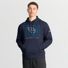 Tennessee Titans Busted Play Club Fleece Pullover Hoodie - Navy Hoodies
