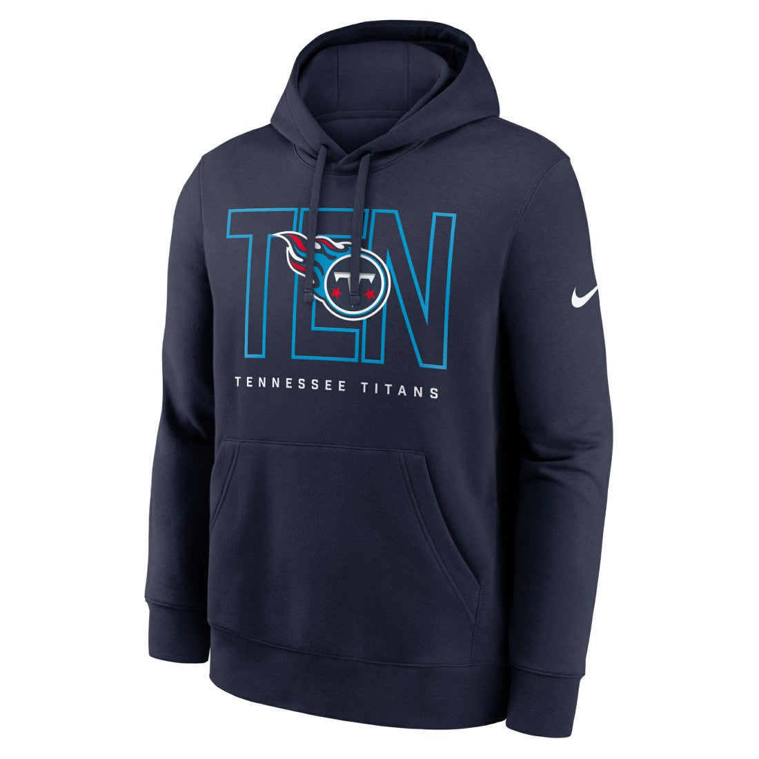 Tennessee Titans Busted Play Club Fleece Pullover Hoodie - Navy Hoodies