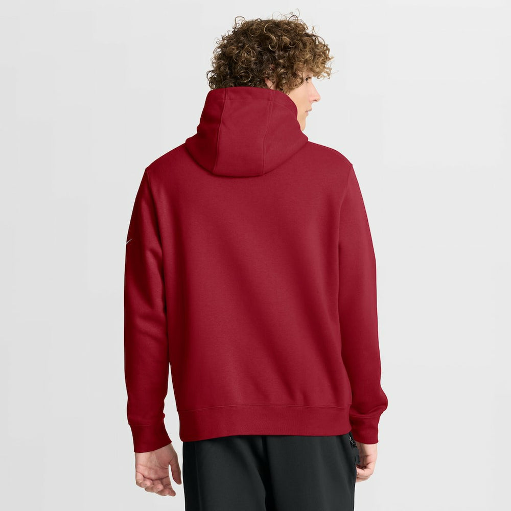 Arizona Cardinals Busted Play Club Fleece Pullover Hoodie - Cardinal Hoodies