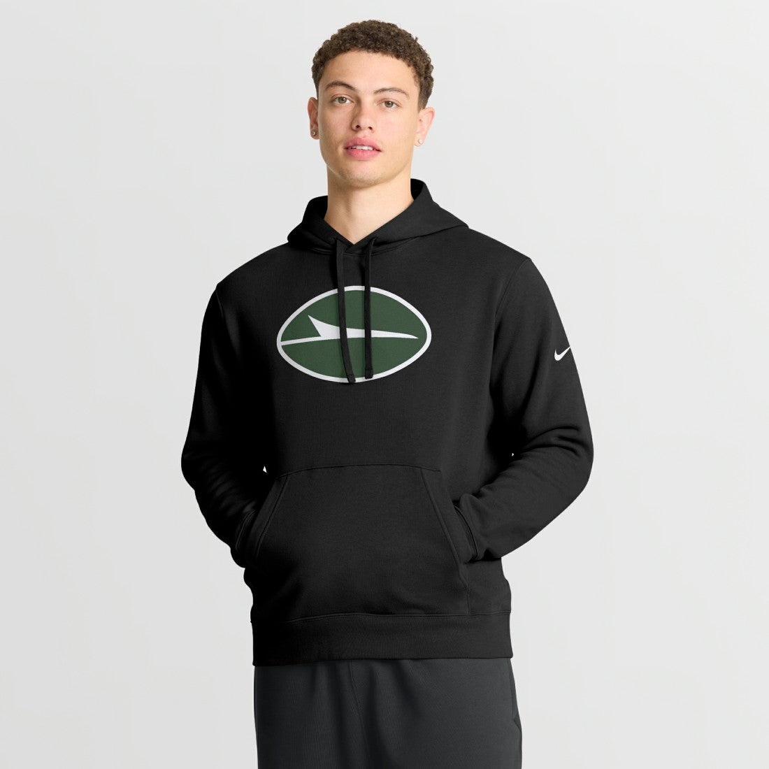 New York Jets Club Fleece Pullover Hoodie - Black Hoodies